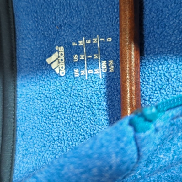 Adidas Climawarm Blue Brushed Hoodie - Picture 6 of 10